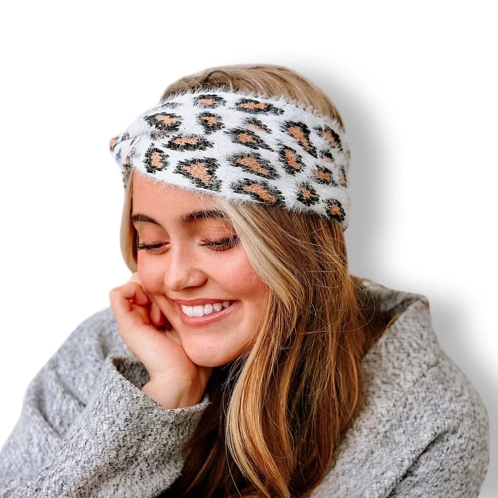 Leopard Twist Headbands! 2‎ Colors Available!
